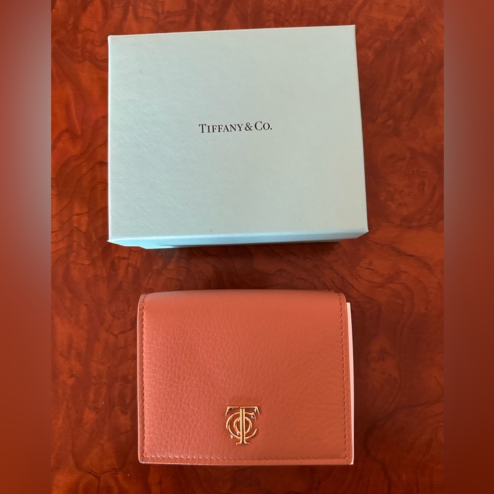 NWT Tiffany & Co. Trifold Leather Wallet